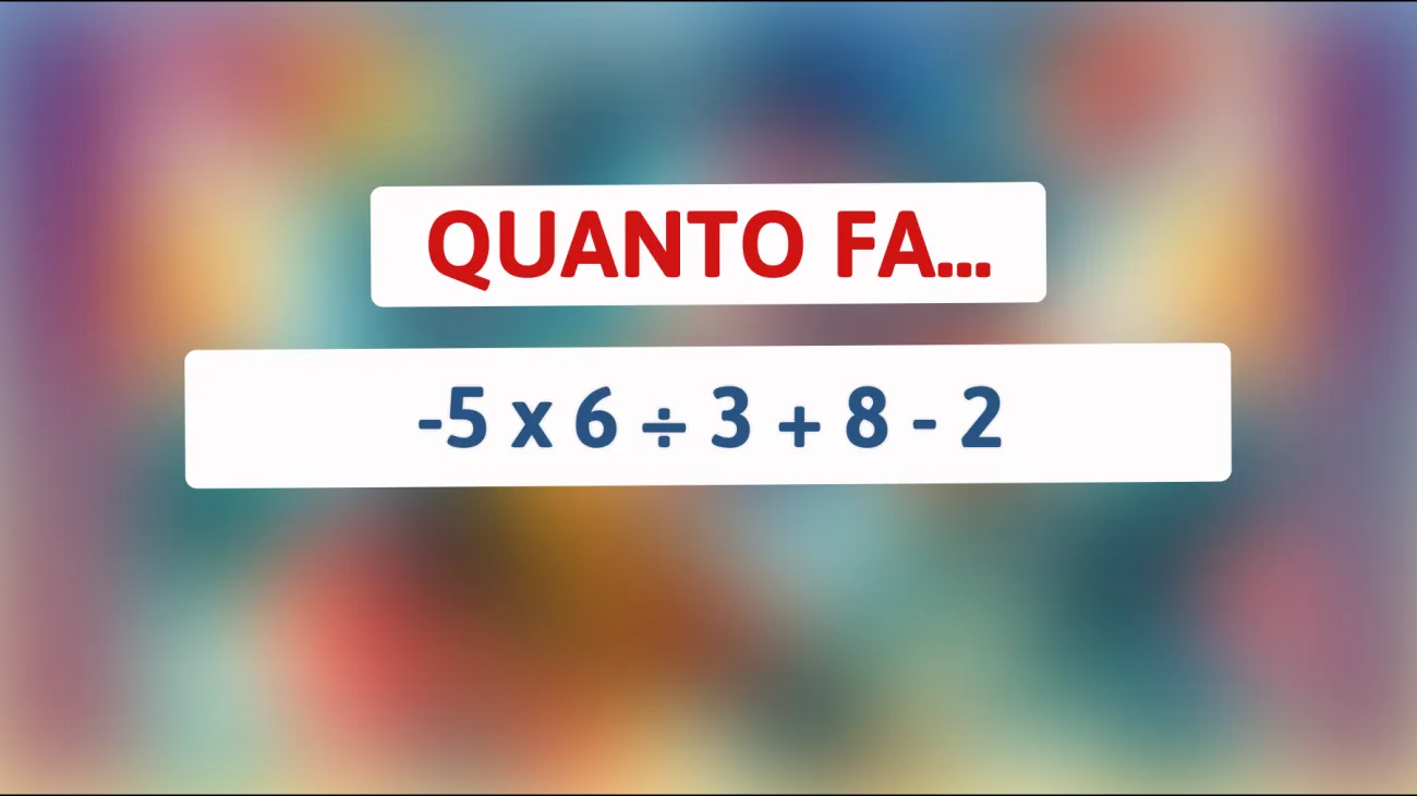 \"Questo semplice calcolo ti farà impazzire: riesci a risolverlo? Solo per menti geniali!\""