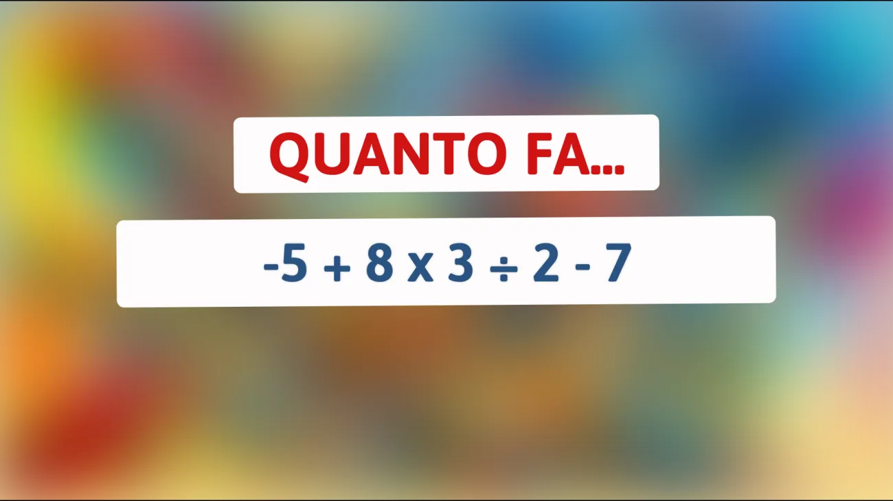 \"Sai risolvere l'indovinello che solo l'1% delle persone intelligentissime riesce a risolvere?\""