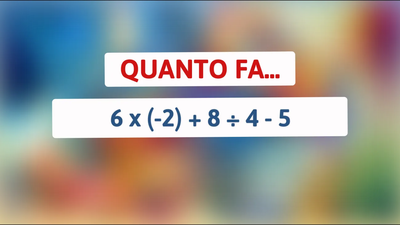 \"Sfida te stesso con questo enigma matematico: solo le menti brillanti trovano la soluzione corretta!\""