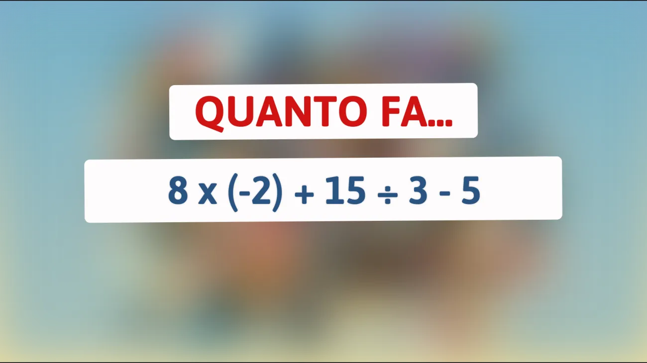 \"Solo i veri geni possono risolvere questo enigma matematico in meno di 10 secondi!\""