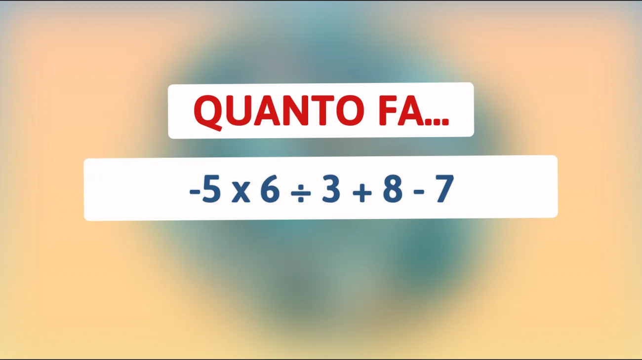 \"Solo l'1% delle persone riesce a risolvere questo enigma matematico apparentemente semplice: ce la farai?\""