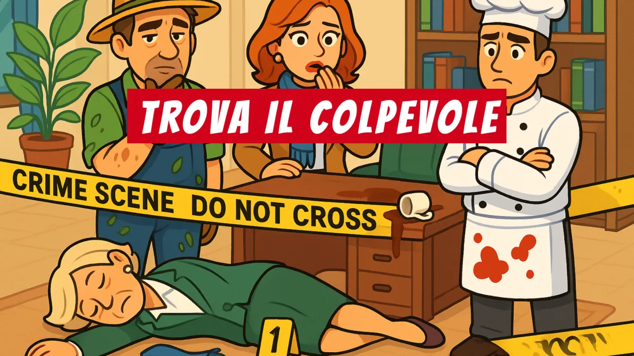 Solo i più intelligenti riescono a risolvere questo enigma: riesci a trovare il colpevole dal dettaglio nascosto?"