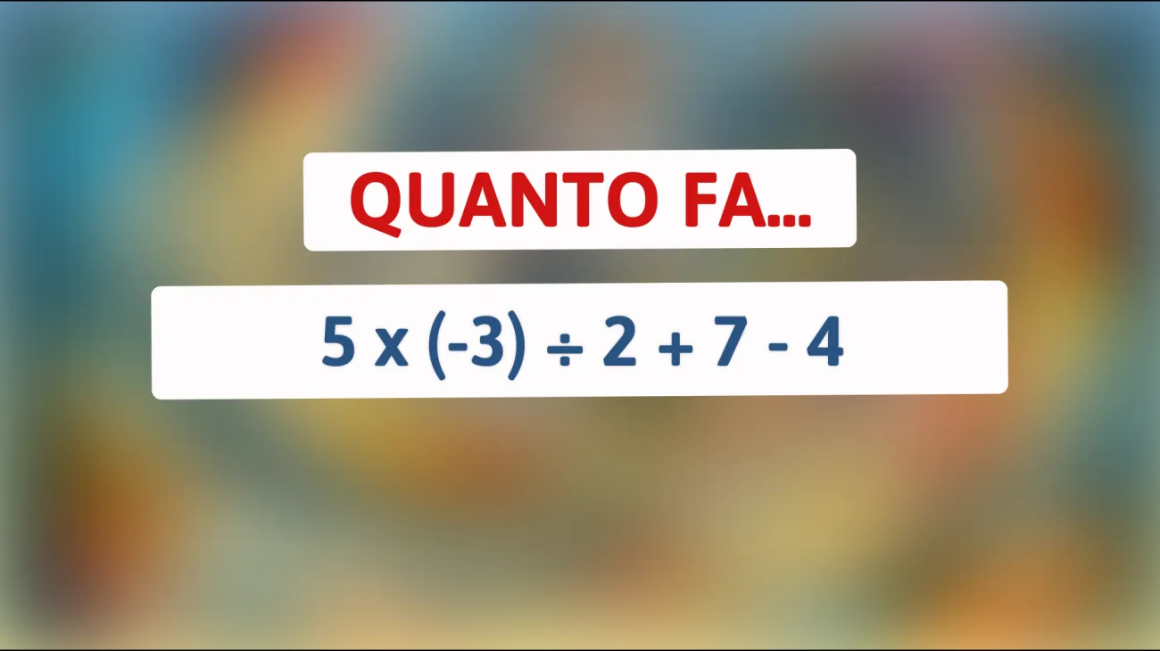 Solo i veri geni possono risolvere questo indovinello matematico: scopri se sei uno di loro!"
