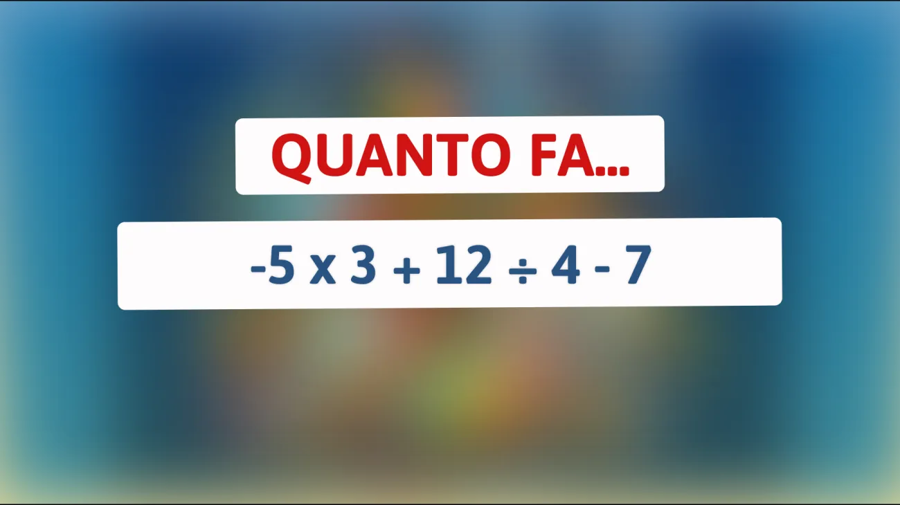 Solo il 1% delle persone riesce a risolvere questo semplice calcolo matematico! Sei fra loro? Scoprilo ora!"