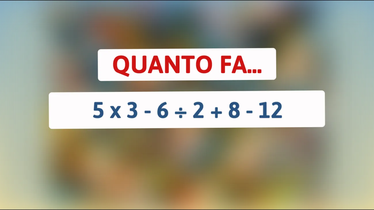 Solo il 1% può risolvere questo enigma matematico: hai il coraggio di provarci?"